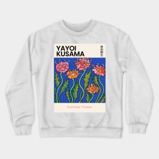 Yayoi Kusama Summer Flower Exhibition Crewneck Sweatshirt